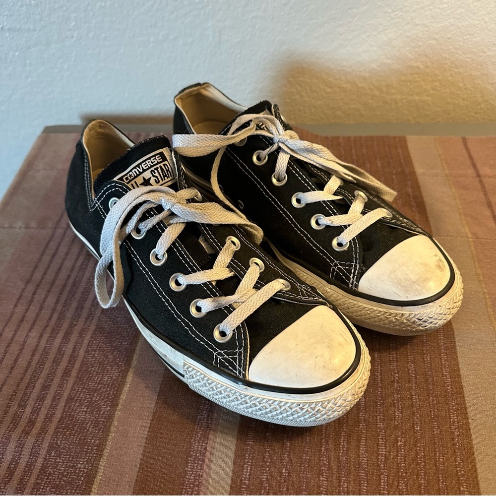 Converse All Star Black Low Top Men 8 Women 10